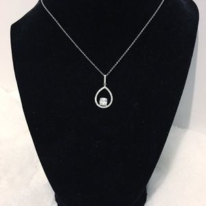 Silver Diamond Necklace
